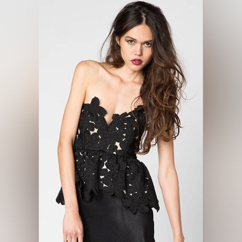 Stone cold fox strapless top